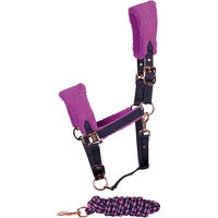 Produktbild von Harry's Horse Halfter und Longiergurt Set für Ponys aus Polyester in Lila