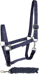 Harry's Horse Halfter und Strick Set aus Baumwolle für Shetlandponys in Blau – Bild 1 von 2