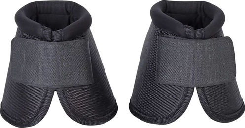 Harry's Horse Hufglocken Gamaschen für Pferde Schwarz Größe L aus Polyester – Bild 1 von 2