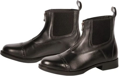 Harry's Horse Jodhpur Hickstead Reitstiefel aus Leder mit Zipper Schwarz Größe 46 – Bild 1 von 4