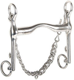 Produktbild von Harry's Horse Kandarengebiss mit niedrigem Zungenbügel aus Edelstahl in Silber 18mm Größe 13.5