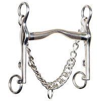 Produktbild von Harry's Horse Kandarengebiss Optimum mit niedrigem Zungenbügel aus Messing in Gold 16mm Größe 14.5