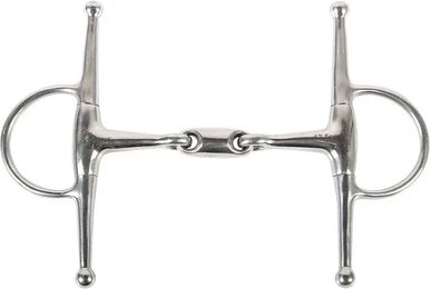 Produktbild von Harry's Horse Knebeltrense doppelt gebrochen aus Edelstahl in Silber Größe 13.5