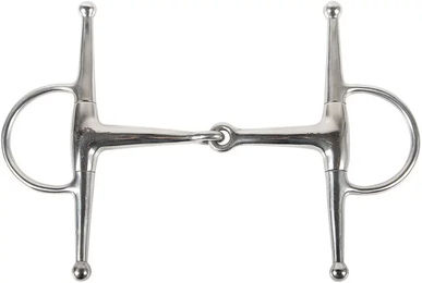 Produktbild von Harry's Horse Knebeltrense einfach gebrochen aus Edelstahl Silber 15mm Größe 13.5