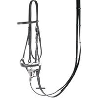 Produktbild von Harry's Horse Leder Trense mit tiefem Nasenriemen Bronze für Pony