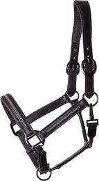 Produktbild von Harry's Horse Lederhalfter Metallic Schwarz für Pferde