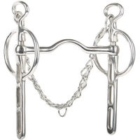 Produktbild von Harry's Horse Liverpool Gebiss für Pferde aus Edelstahl mit 3 Schlüssellöchern Silber Größe 14,5