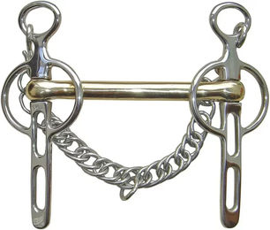 Produktbild von Harry's Horse Liverpool Gebiss für Pferde mit 2 Zügelringen 14 mm Silber Metall