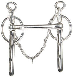 Produktbild von Harry's Horse Liverpoolkandare aus Edelstahl mit 3 Schlüssellöchern 15mm Silber Größe 14.5