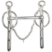 Produktbild von Harry's Horse Liverpoolkandare aus Edelstahl mit 3 Schlüssellöchern 15mm Silber Größe 14.5