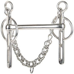 Harry's Horse Liverpoolkandare für Pferde aus Edelstahl mit 2 Schlüssellöchern 15mm Silber Größe M – Bild 1 von 4