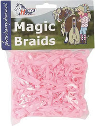 Produktbild von Harry's Horse Magic Braids Elastische Bandage für Pferde Rosa - 10 x 500 Stk.