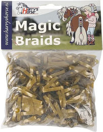 Harry's Horse Magic Braids Elastische Bandagen für Pferde in Gold - 10 x 500 Stk. – Bild 1 von 2