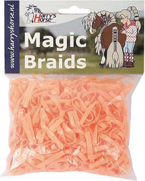 Produktbild von Harry's Horse Magic Braids Elastische Bandagen für Pferde Orange - 10 x 500 Stk.