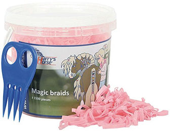 Produktbild von Harry's Horse Magic Braids Elastische Bandagen für Pferde Rosa