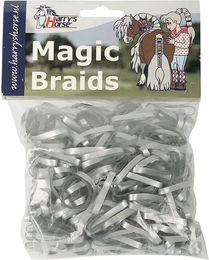 Harry's Horse Magic Braids Elastische Bandagen für Pferde Silber - 10 x 500 Stk. – Bild 1 von 1