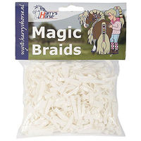 Produktbild von Harry's Horse Magic Braids Haarband für Pferde Weiß 10er Pack