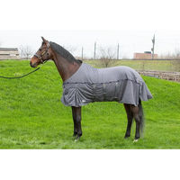 Produktbild von Harry's Horse Mesh Pro Belly Fliegendecke für Pferde in Grau
