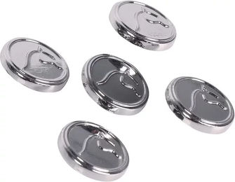 Produktbild von Harry's Horse Metallknopf Silber 17 mm
