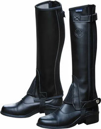 Harry's Horse Minichaps Connect Damen Schwarz Kunstleder Größe 10 – Bild 1 von 5