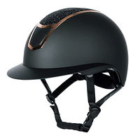 Produktbild von Harry's Horse Mont Blanc Sparkle Reithelm Unisex Schwarz-Rosegold Größe 59-61