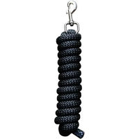 Produktbild von Harry's Horse Mounty-Longe mit Karabinerhaken aus Kunststoff in Schwarz - 2,5 m