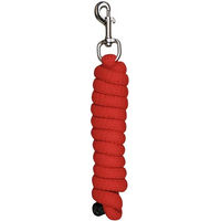 Produktbild von Harry's Horse Mounty-Longe mit silberfarbenem Karabinerhaken in Rot 2m - 2 m