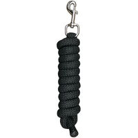 Produktbild von Harry's Horse Mounty-Longe mit silberfarbenem Karabinerhaken Schwarz 2m - 2 m