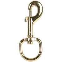 Produktbild von Harry's Horse Musketonhaak Karabiner für Pferde aus Metall in Gold 5er Pack