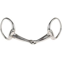 Produktbild von Harry's Horse Olive Gebiss für Pferde einfach gebrochen aus Edelstahl 18 mm