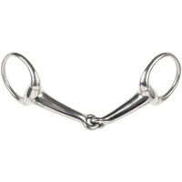 Produktbild von Harry's Horse Olive Gebiss für Pferde einfach gebrochen aus Edelstahl in Silber - 1 Stk.