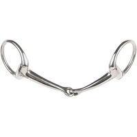 Produktbild von Harry's Horse Olivenkopfgebiss für Pferde aus Edelstahl in Silber einfach gebrochen