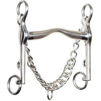 Produktbild von Harry's Horse Optimum Pferdehalftriemen aus Edelstahl mit silbernen Beschlägen