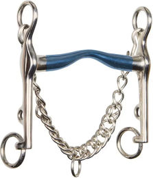 Harry's Horse Optimum Pferdehalftriemen mit Edelstahlbeschlägen in Schwarz Blau und Silber – Bild 1 von 1