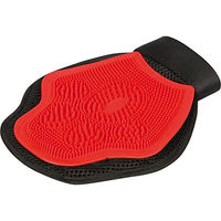 Produktbild von Harry's Horse Putzhandschuh Duo aus Silikon in Rot
