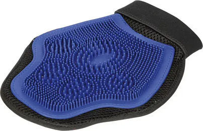 Harry's Horse Putzhandschuhe Duo aus Silikon Blau für Pferde – Bild 1 von 3