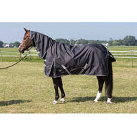 Produktbild von Harry's Horse Regendecke Thor für Pferde Schwarz 165cm - 165 cm