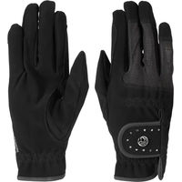 Produktbild von Harry's Horse Reithandschuhe Domy Mesh Crystal Unisex Schwarz Kunstleder Größe XS