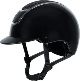 Harry's Horse Reithelm Matterhorn Sparkle Schwarz-Silber Unisex Größe 59-61 – Bild 1 von 5