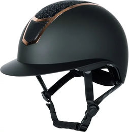Harry's Horse Reithelm Mont Blanc Sparkle Schwarz-Rosegold Größe 56-58 – Bild 1 von 7