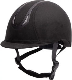 Produktbild von Harry's Horse Reithelm Pro F1 Micro Suede Unisex Schwarz Größe M