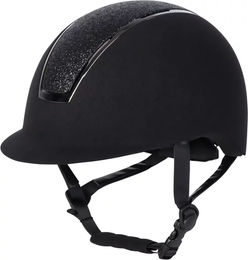 Produktbild von Harry's Horse Reithelm Regal Velvet Sparkle Unisex Schwarz Velours 55/57 cm