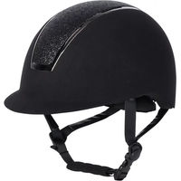 Produktbild von Harry's Horse Reithelm Regal Velvet Sparkle Unisex Schwarz Velours CE Grösse 58/60