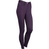 Produktbild von Harry's Horse Reithose für Damen in Lila mit Kunstleder-Details Größe 42