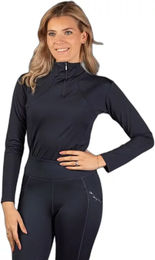 Produktbild von Harry's Horse Reitshirt Damen Langarm Blau Schwarz Größe L