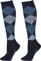 Harry's Horse Reitsocken Argyle Blau Unisex Größe 35/38 – Bild 1 von 1