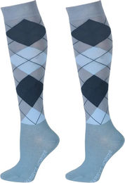 Produktbild von Harry's Horse Reitsocken Argyle Blau Unisex Größe 39/42