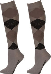 Harry's Horse Reitsocken Argyle Unisex Grau Braun Polyester Größe 35/38 – Bild 1 von 1
