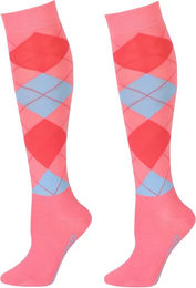 Harry's Horse Reitsocken Argyle Unisex Rosa Bunt Größe 35/38 – Bild 1 von 1