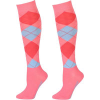 Produktbild von Harry's Horse Reitsocken Argyle Unisex Rosa Bunt Größe 39/42